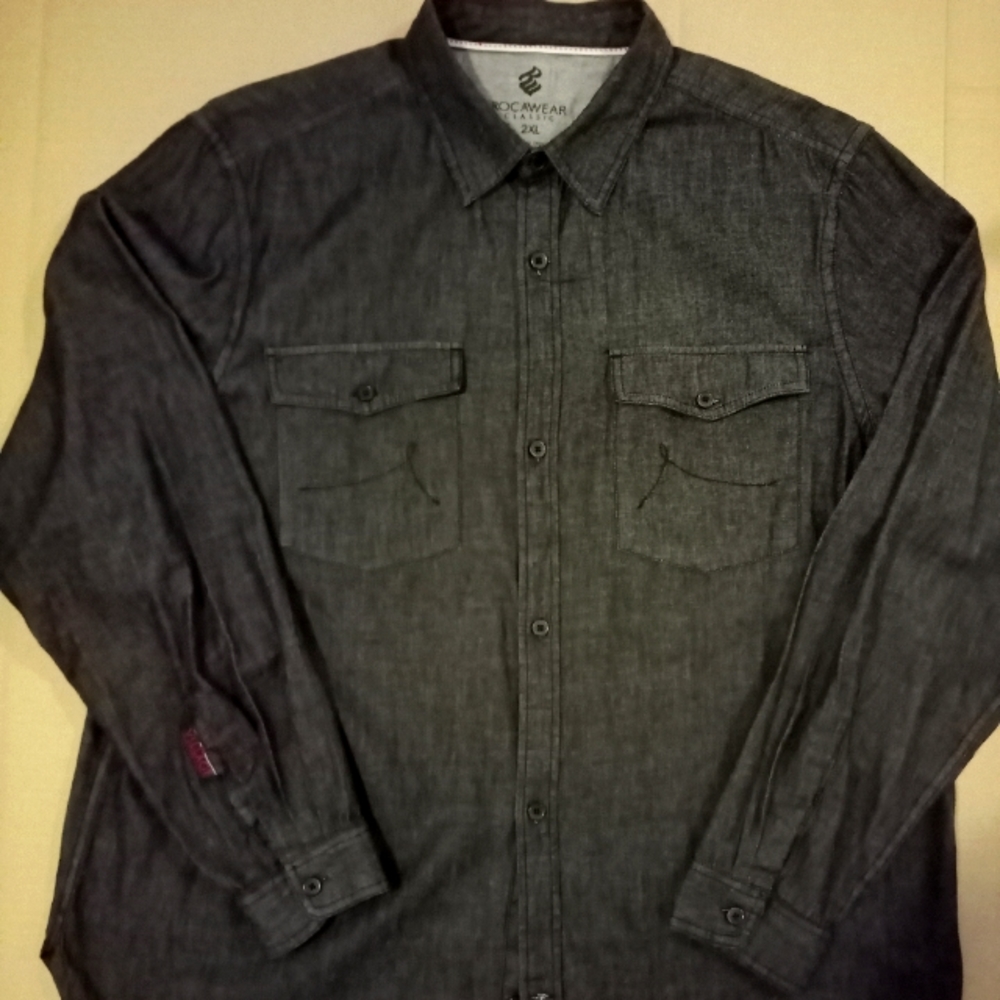 ROCAWEAR long sleeve button up shirt